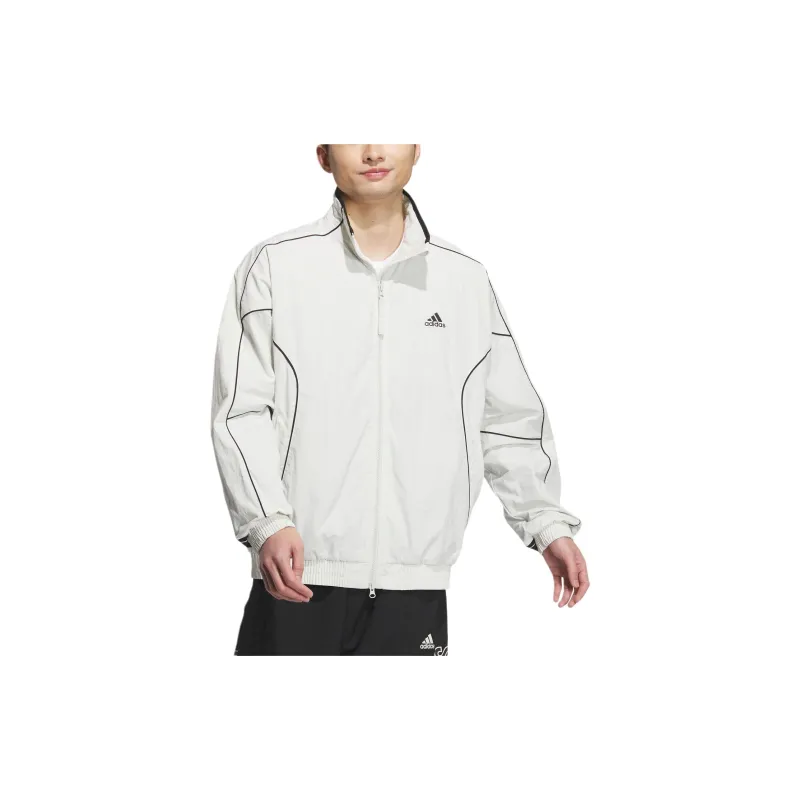 Adidas WORDING FW24 WRINKLED LINED TRACK TOP Jacket Unisex Track Gray-1