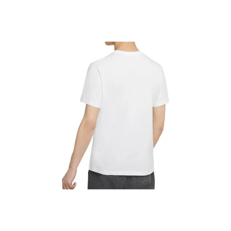 Nike T Shirts Men White Blue-3