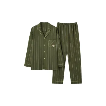 Lan Miao Pajama Set Men's Army Green