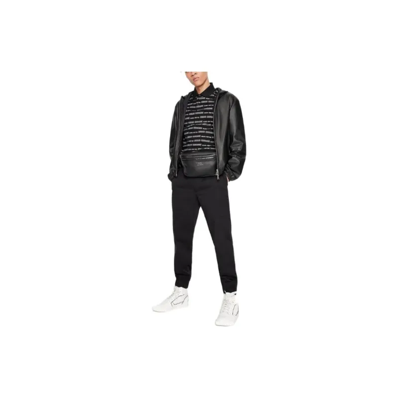 ARMANI EXCHANGEAE SS22 Polo Shirt Men's Black-1