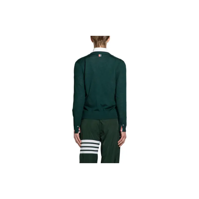THOM BROWNE Button Up Knitted Cardigan-3