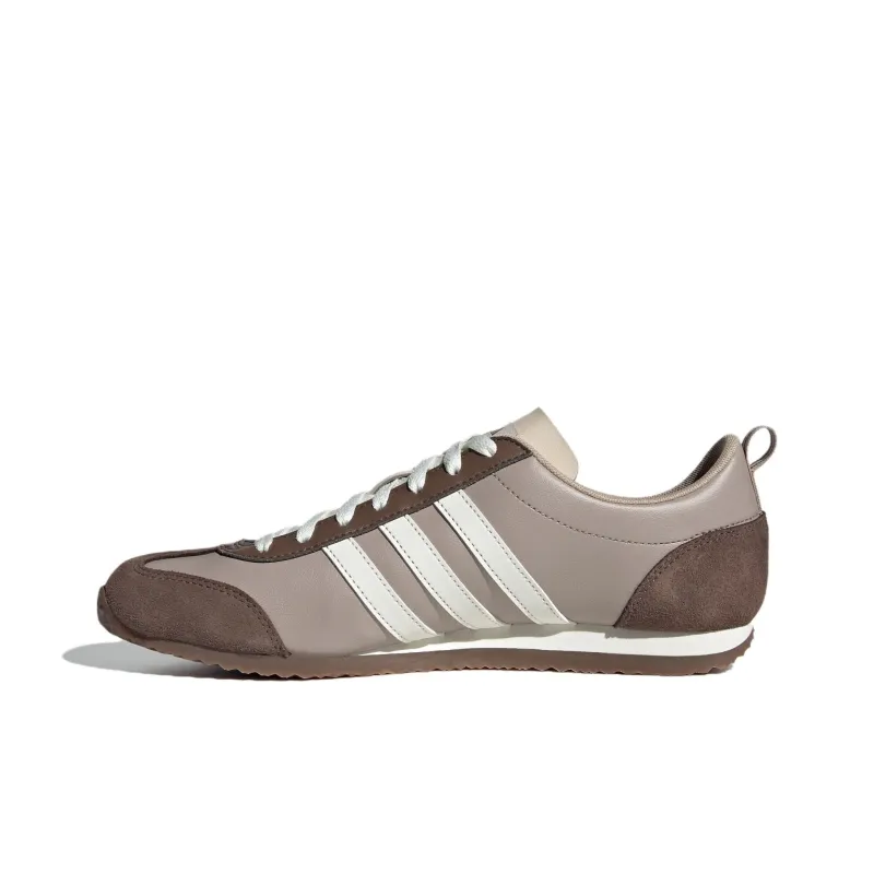 Adidas VS JOG 2.0 Anti Slip Wear Resistant Low Top Casual Shoes Unisex Gray Brown-1