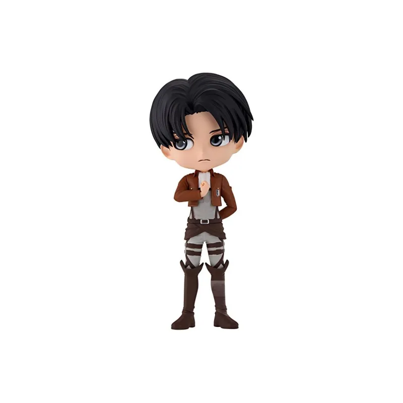 BANPRESTO Glasses Factory Q Posket Attack On Titan Levi 2 Model A Chibi Figures-0