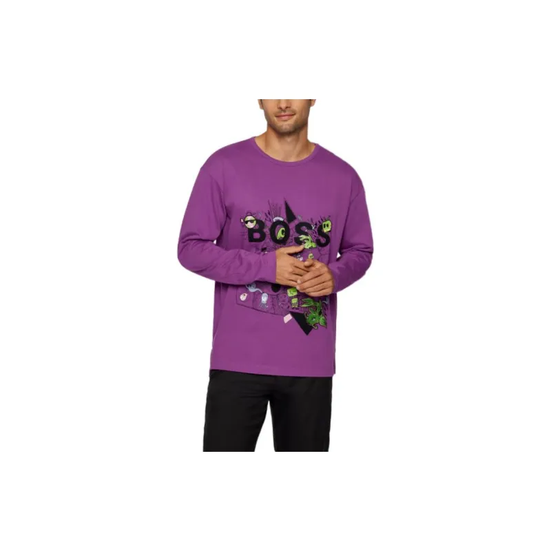 HUGO BOSS SS22 T Shirt Men's Purple-3