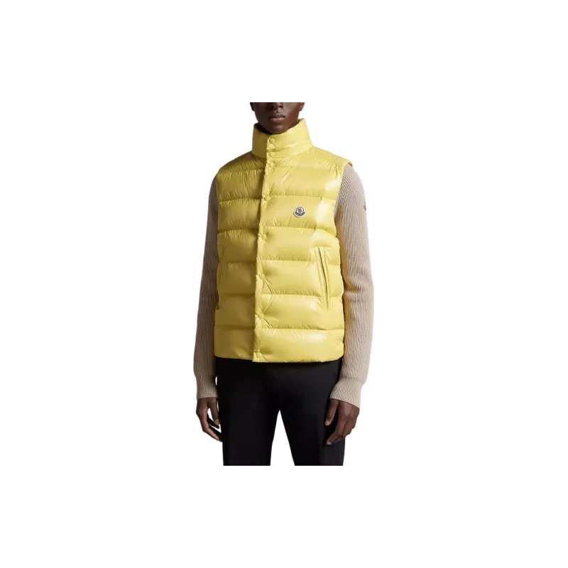 Moncler Tibb Series Vests Men Yellow-2