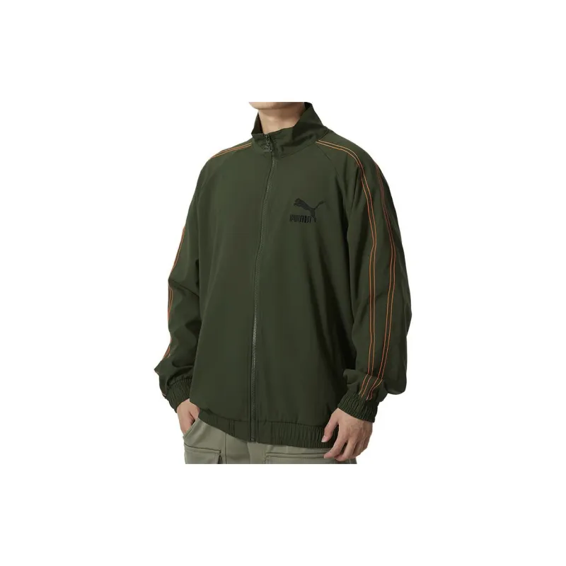 PUMA Jackets Men Green-3