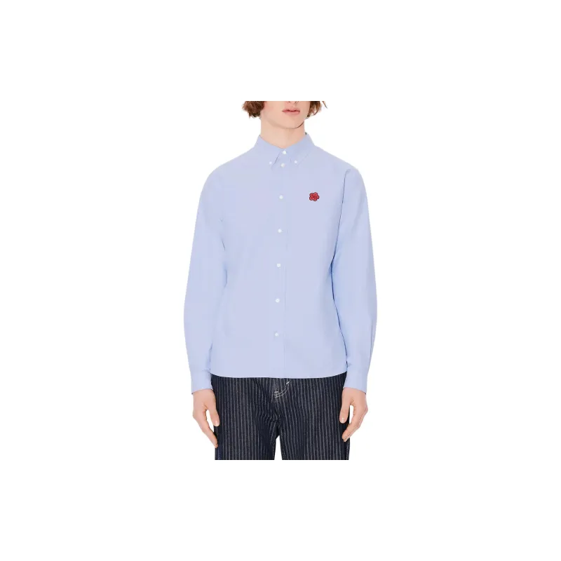 KENZO Boke Flower Embroidered Long Sleeved Shirt-3