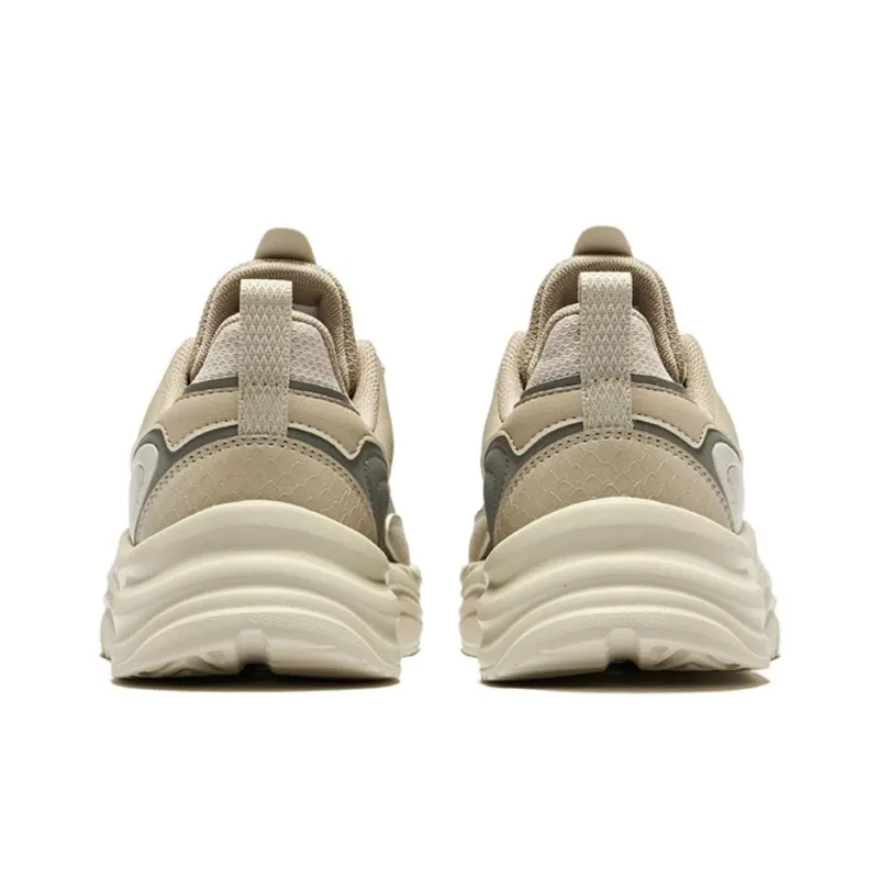 Erke Chuan Dust 2.0 Durable Breathable Low Top Casual Shoes Men's Light Linen Pebble Gray-3