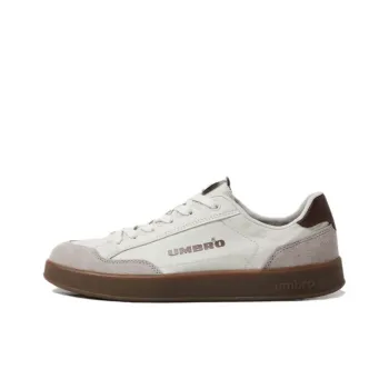 Umbro Anti Slip Wear Resistant Low Top Skateboard Shoes Unisex White Brown