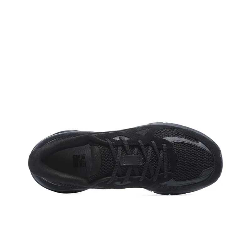 BMAI Pioneers Thick Tao Cushioning Support Wear Resistant Breathable Mid Top Running Shoes Men's Black-3
