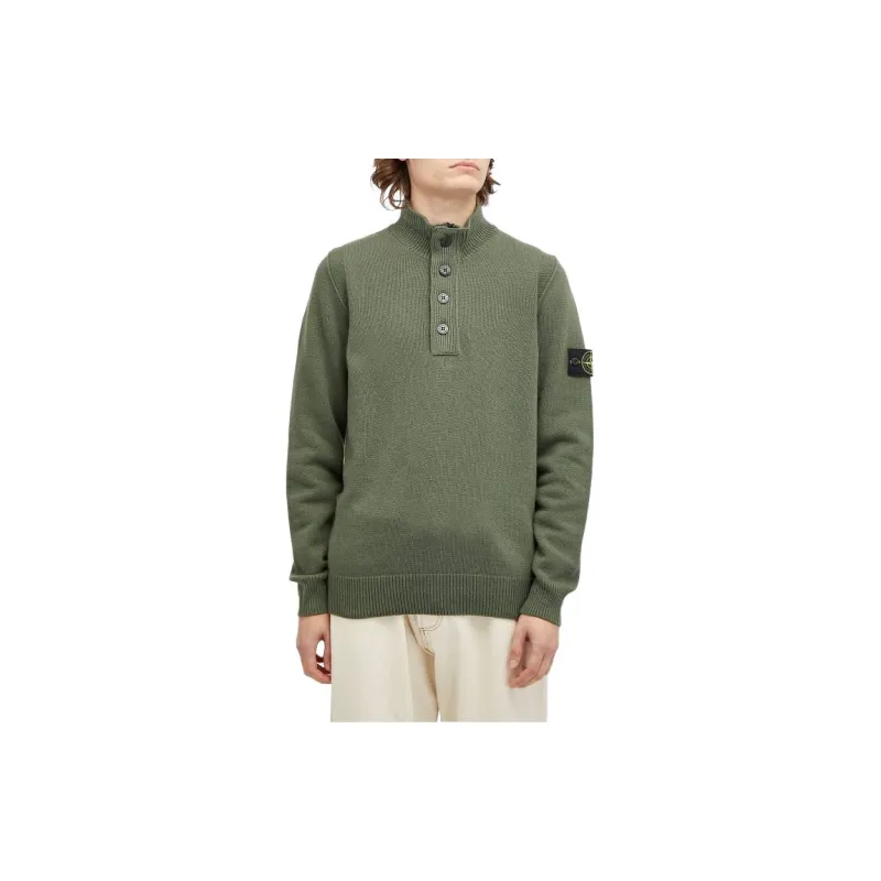 STONE ISLAND Compass Patch High Neck Knitted Jumper-2