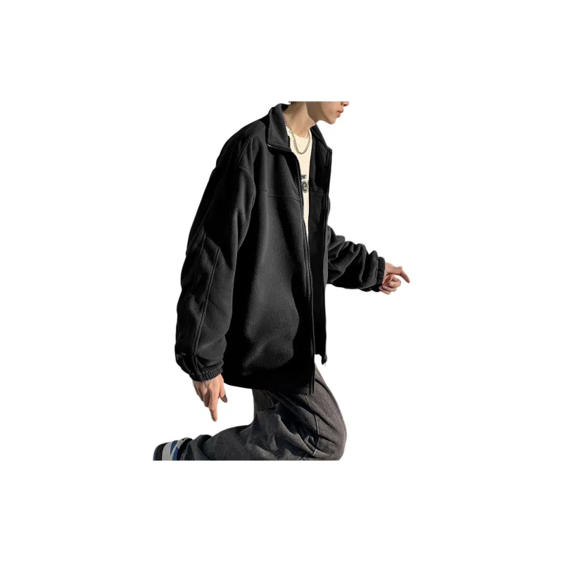 Tonlion Jackets Coats Men's Black-3