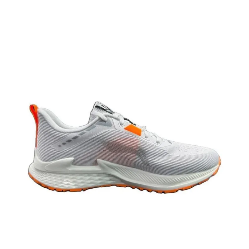 LiNing Cushioning Anti Slip And Wear Resistant Low Top Casual Running Shoes Women's White Orange-1