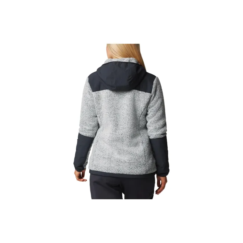 Columbia ARCTIC HOODED FLEECE Velvet-feel Coat Women's Gray Black-1