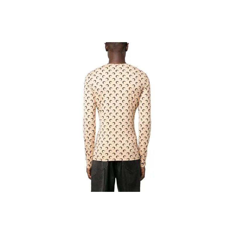 Marine Serre Crescent Moon print Long sleeve Top-3