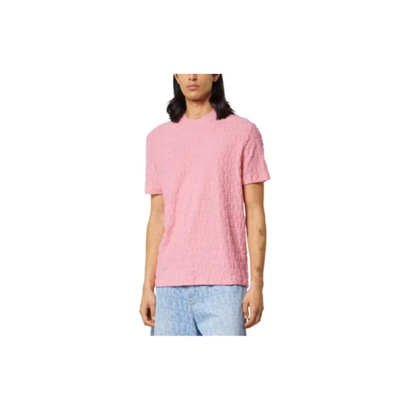 VERSACE T-Shirts Men Pink-2