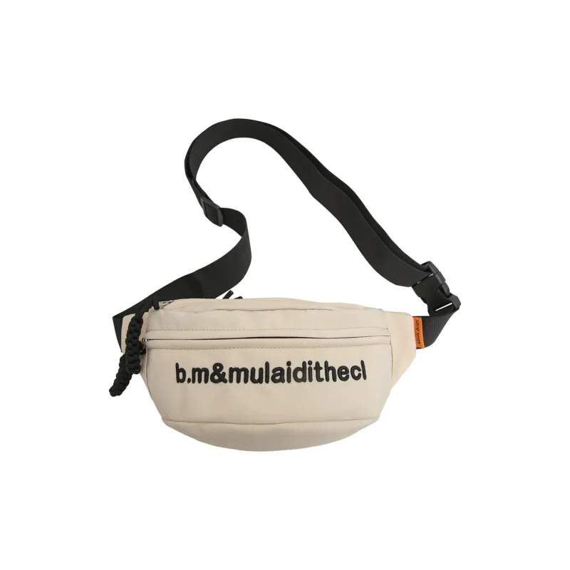 MingLu Nylon Fanny Pack Unisex Black/White/Ecru/Red/Orange/Green-1