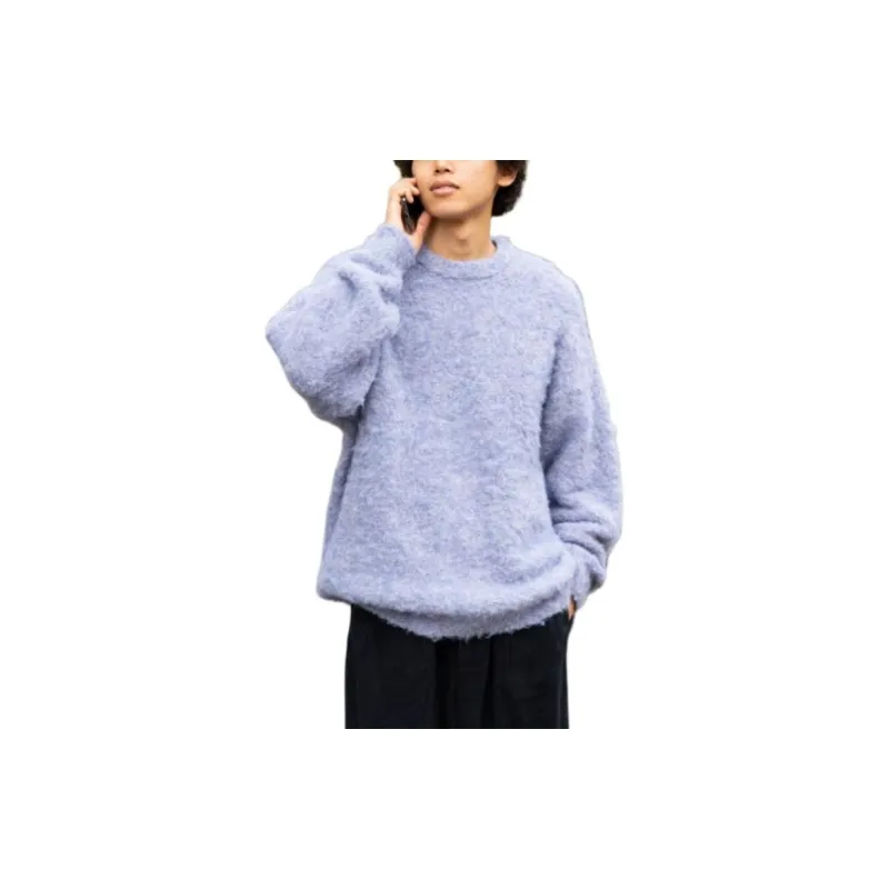 Beams Sweaters Men Purple-3