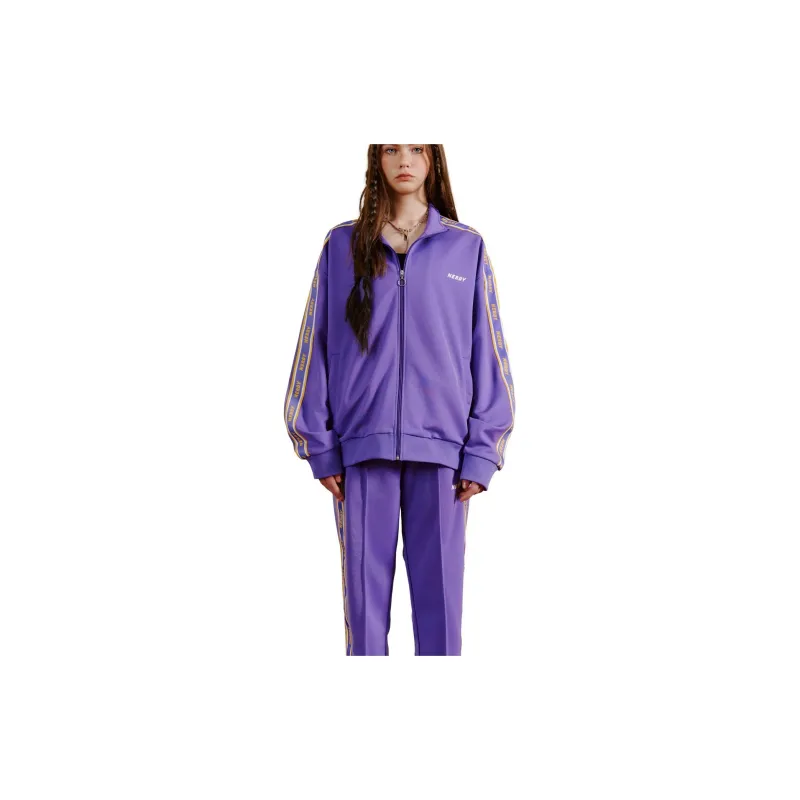 NERDY Knitted Sweatpants Unisex Purple-3