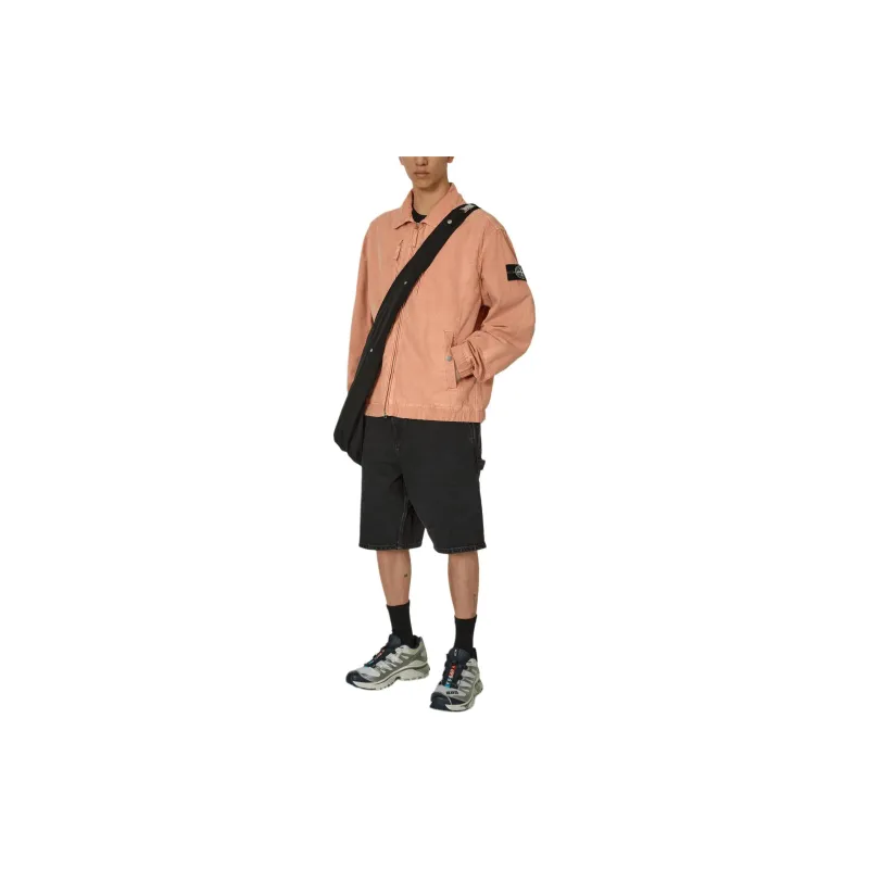 STONE ISLAND Jackets Coats Men's Orange-4