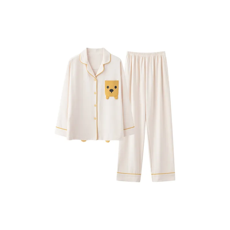 William Pajama Set Women's Milk White-0
