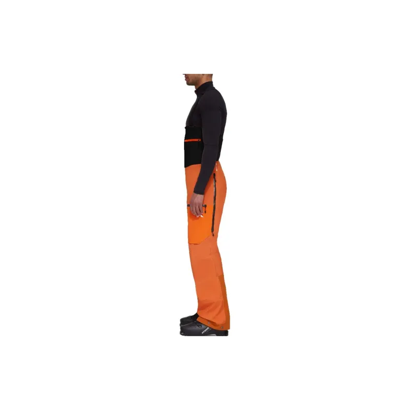 MAMMUT Ski Pants Men's Egret Orange-3