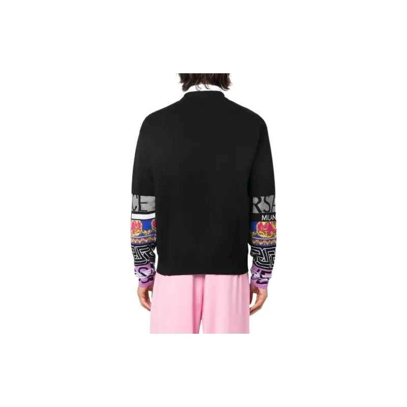 VERSACE Sweaters Men Black-3