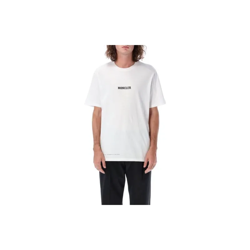 Moncler FW22 Men's Logo Cotton T-shirt White-2