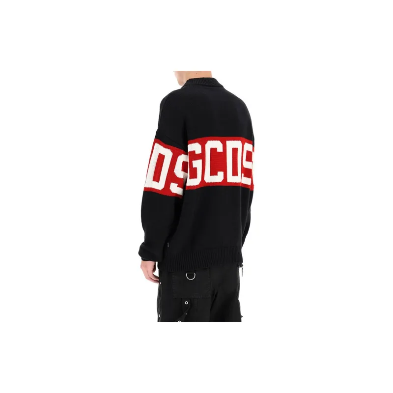 GCDS Logo Intarsia Jumper-4