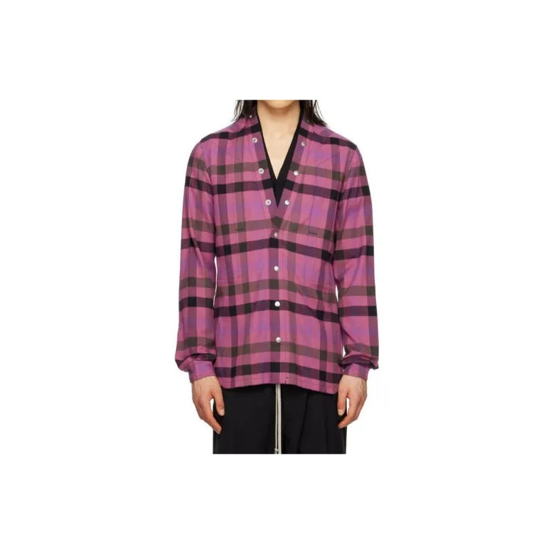 RICK OWENS Shirts Men Pink-2