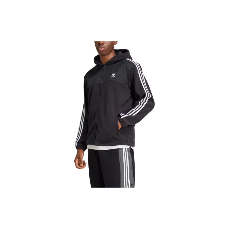 Adidas Originals Adicolor 3 Stripes Teddy Fleece Hoodie-3