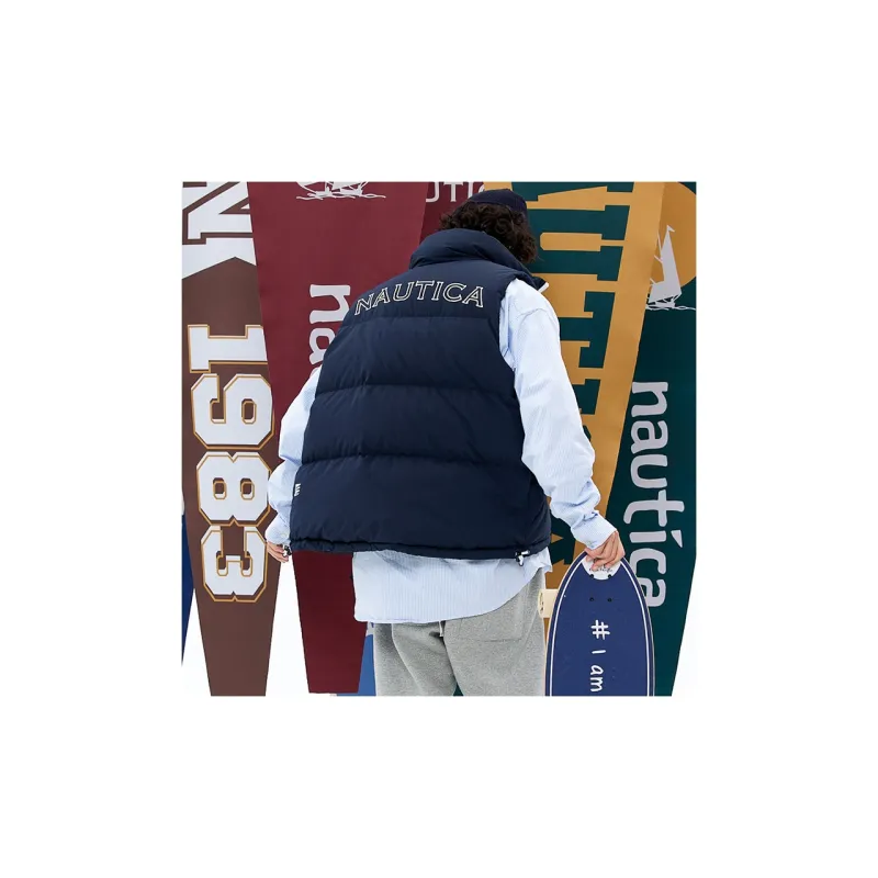 Nautica White Sail Vests Unisex-17