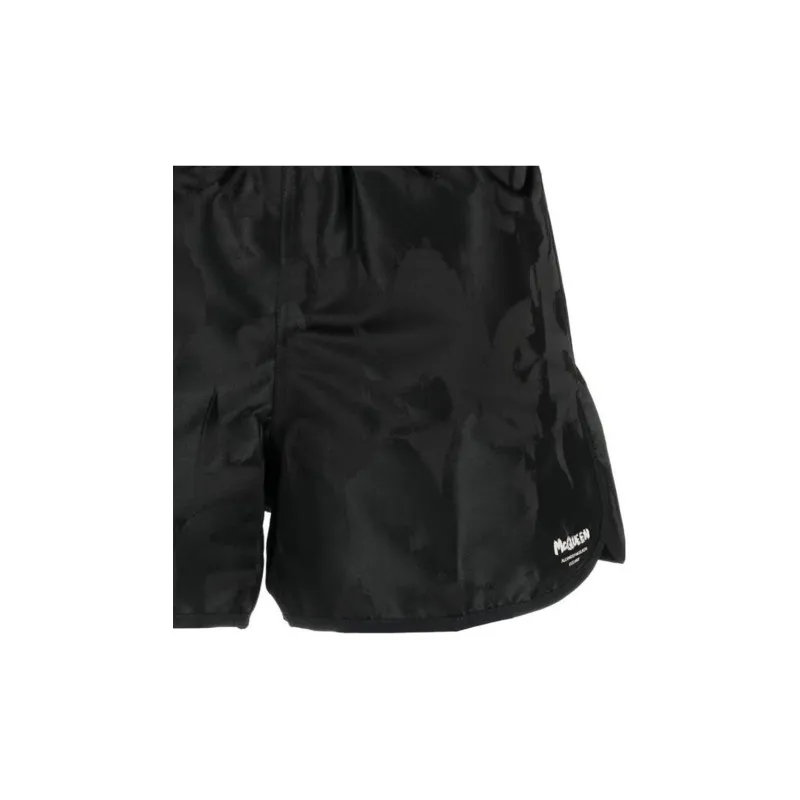 Alexander McQueen Logo Printed Swim Shorts-3