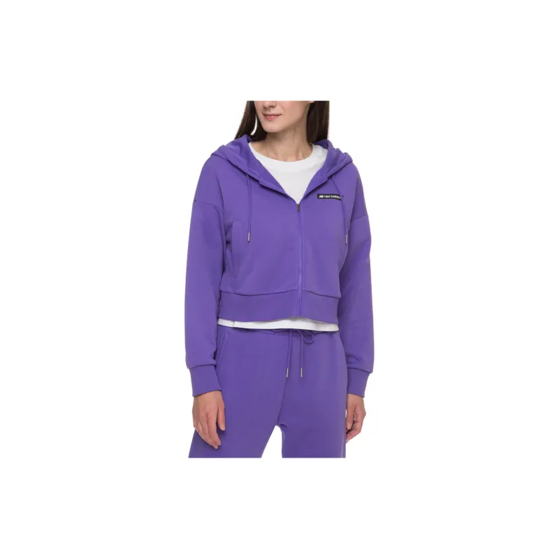 New Balance Optiks FZ Sweatshirts Men Dark Violet-3