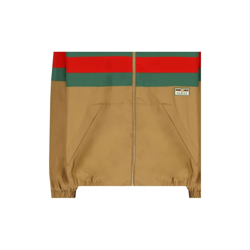 GUCCI Web Striped Zipped Jacket-6