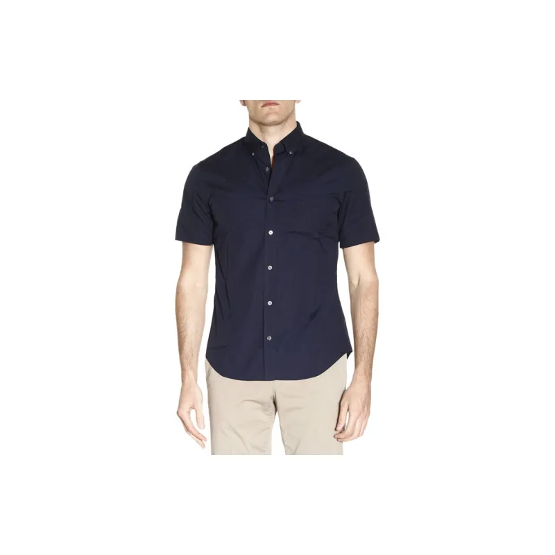Burberry Shirts Men Dark Blue-3