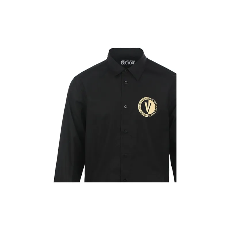 VERSACE JEANS COUTURE Shirts Men Black-3