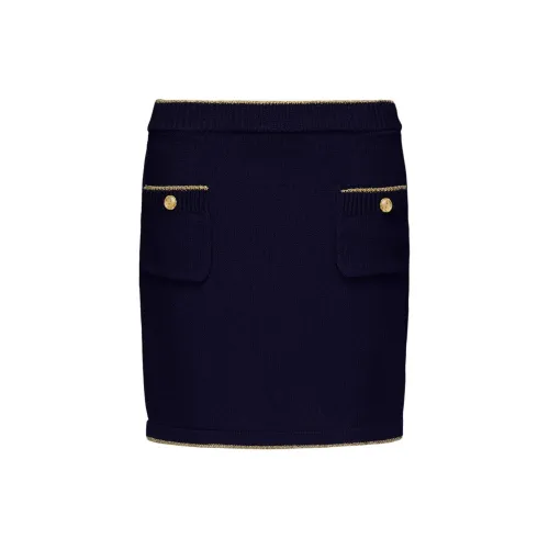 GUCCI Casual Short Skirts Women's Marine Blue