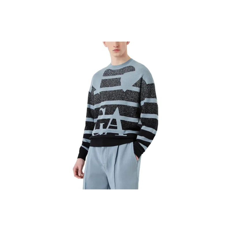 EMPORIO ARMANI Sweaters Men Light Blue-3