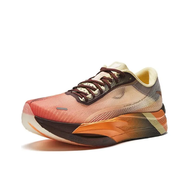 Anta C202 5 GT Anti-Slip Wear-Resistant Low-Top Carbon Plate Running Shoes Men's Orange-1