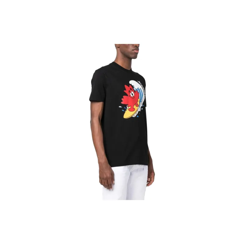 DSQUARED 2 Surf Logo print T shirt-3
