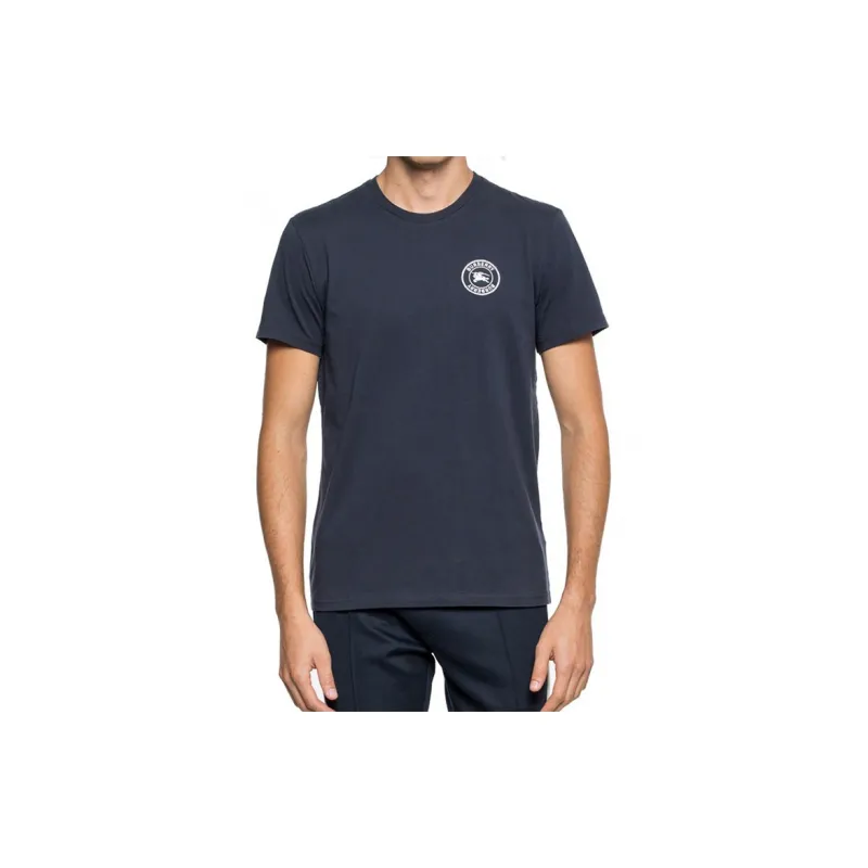 Burberry Embroidered Logo Cotton T shirt-3