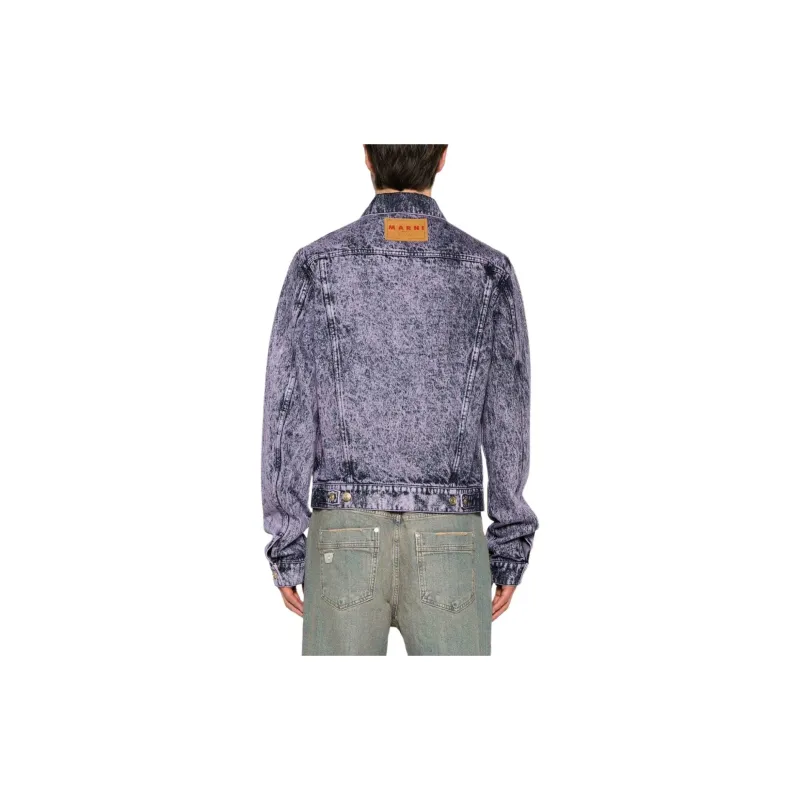 MARNI Bleached-effect Denim Jacket-2
