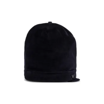 EMPORIO ARMANI Ears Detailed Logo Plaque Beanie