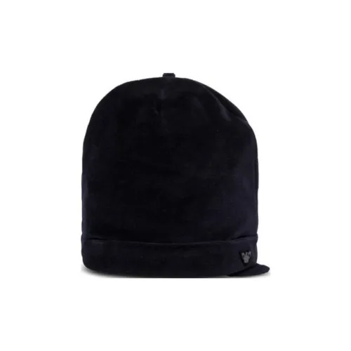 EMPORIO ARMANI Ears Detailed Logo Plaque Beanie