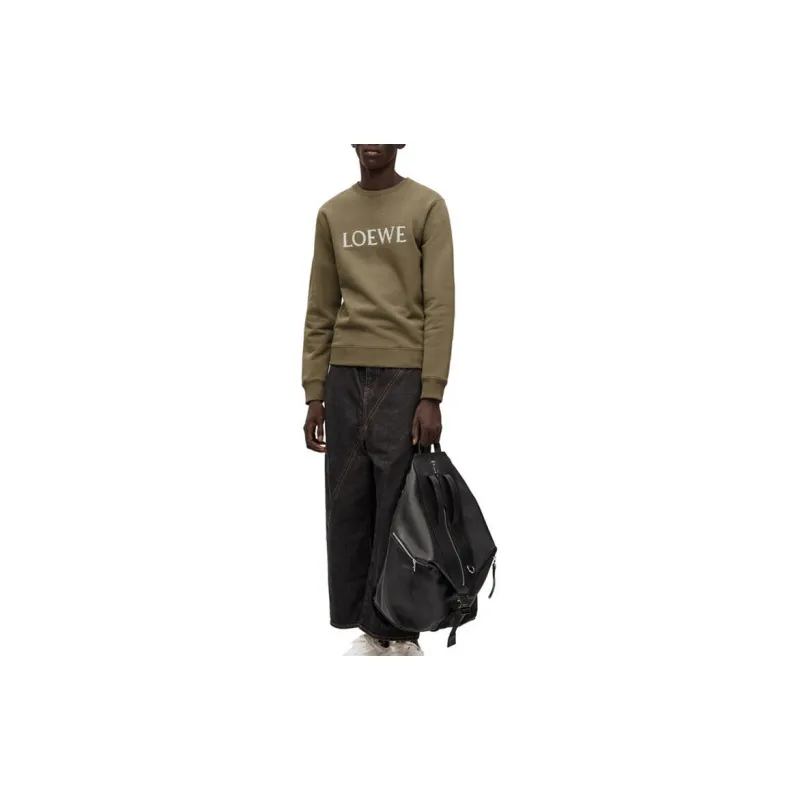 LOEWE Sweatshirts Men Green-2
