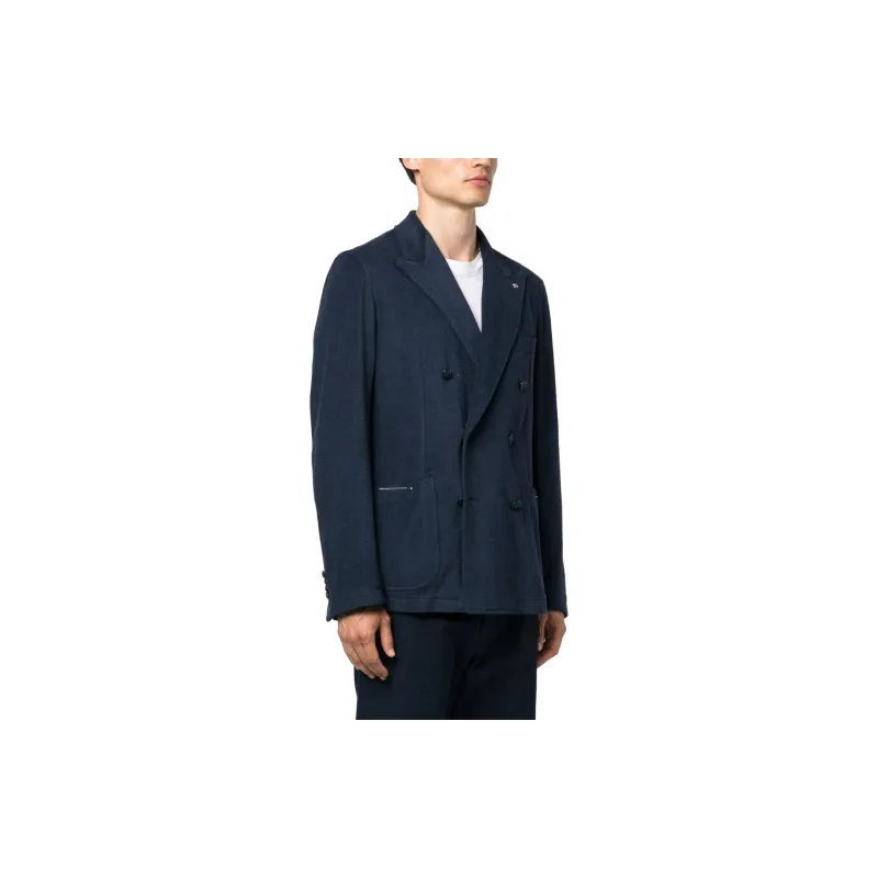 Tagliatore Peak lapel Double breasted Blazer-3