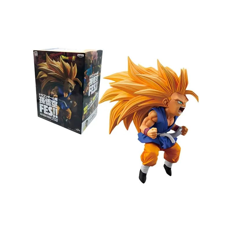 BANPRESTO Dragon Ball Super Son Goku Fes!! Volume 10 A Super Saian 3 Goku Gt Figure Yellow-1