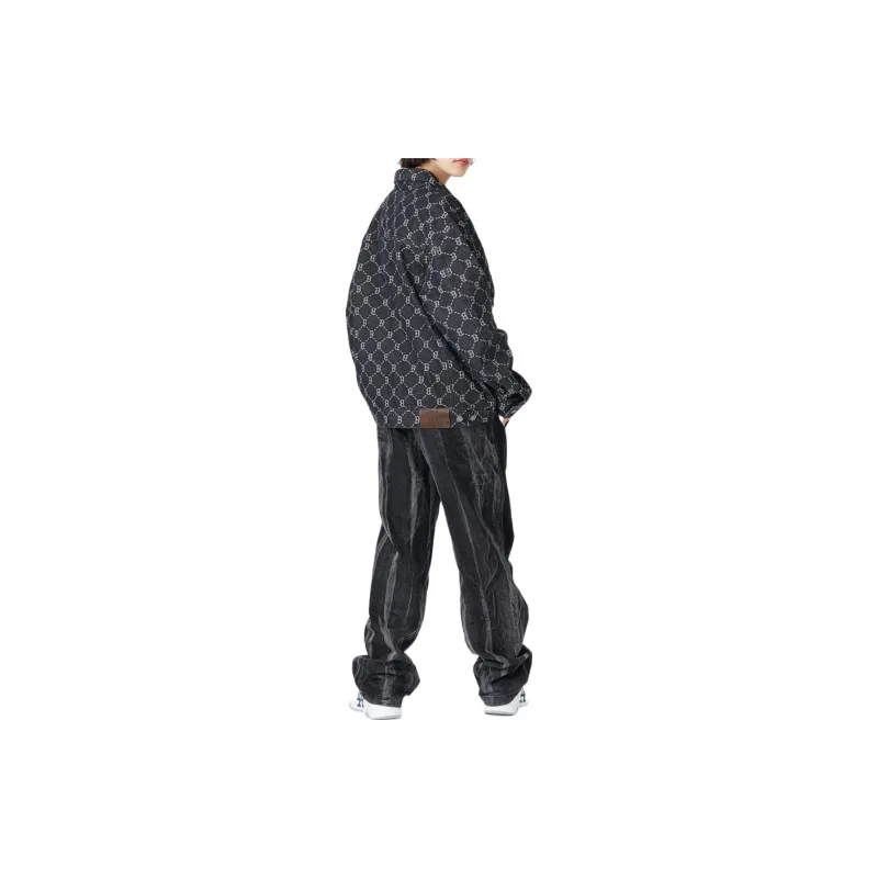 MLB Old Flower Jackets Unisex Black-3