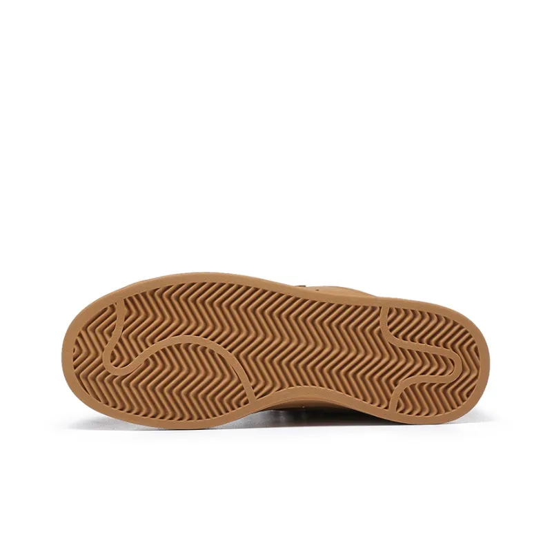 GZOZ Anti Slip Wear Resistant Low Top Skateboard Shoes Unisex Wheat-5